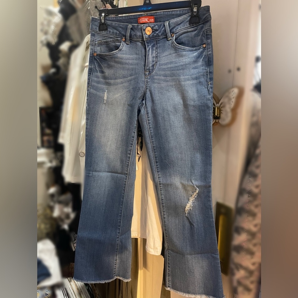 Astor Denim Size 5 Blue Distressed Jeans